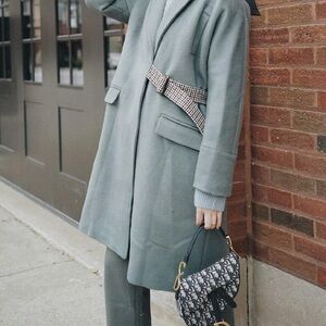 Petite studio 100% wool coat